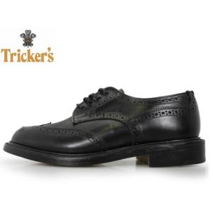 トリッカーズ レディース TRICKER'S　Black Box Calf BURTON ダブルレザーソール L5679 ブラックボックスカーフ Tricker's ladies｜facetofacegold