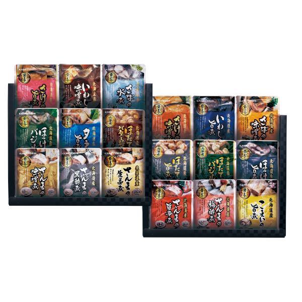 北海道産 おさかな旨煮詰合せ 18種類 2段  HKDF-D18 内祝 香典返し 引出物