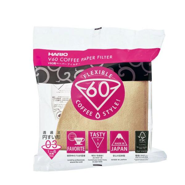 ハリオ V60用ペーパーフィルター03M VCF-03-100M