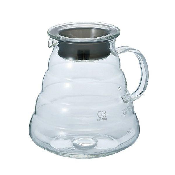 ハリオ V60グラスサーバー800クリア 透明ブラック 2〜6杯用