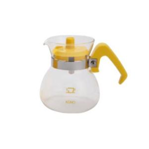 コーノ グラスポット2人用 イエロー（フタ付） MD-22YE