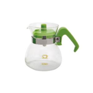 コーノ グラスポット2人用 ライトグリーン（フタ付） MD-22LG