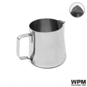 WPM ラウンドスパウト ミルクピッチャー 300ml ステンレス フラットタイプ HC7019ST