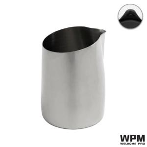 WPM ラウンドスパウト ハンドルフリー ミルクピッチャー 450ml スリーブ別売｜facoffee