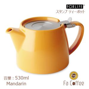 FORLIFE スタンプ ティーポット マンダリン 309-Mnd｜facoffee