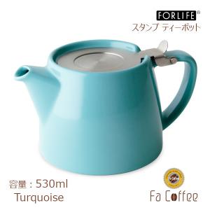 FORLIFE スタンプ ティーポット ターコイズ 309-Trq｜facoffee
