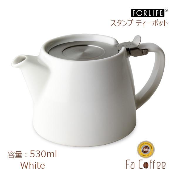 FORLIFE スタンプ ティーポット ホワイト 309-Wht