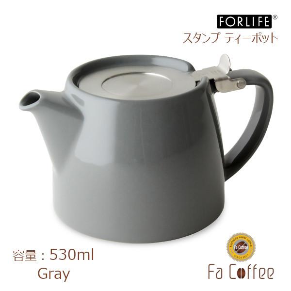 FORLIFE スタンプ ティーポット グレー 309-Gry