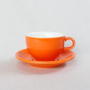 ORIGAMI 6oz ラテボウル＆ソーサー オレンジ