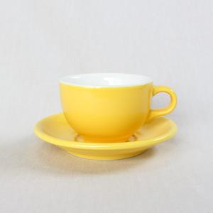 ORIGAMI 6oz ラテボウル＆ソーサー イエロー
