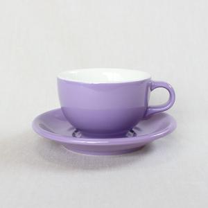 ORIGAMI 6oz ラテボウル＆ソーサー パープル