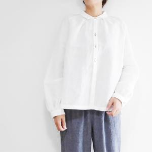 レディース シャツ ブラウス 前あき コットン...の詳細画像5