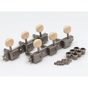 クルーソンタイプ3連ギターペグ/3SD-スタンダード軸（エイジドニッケル）