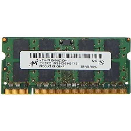 Micron 2GB*1枚 PC2-6400S(DDR2-800) SO-DIMM ノートパソコン用...