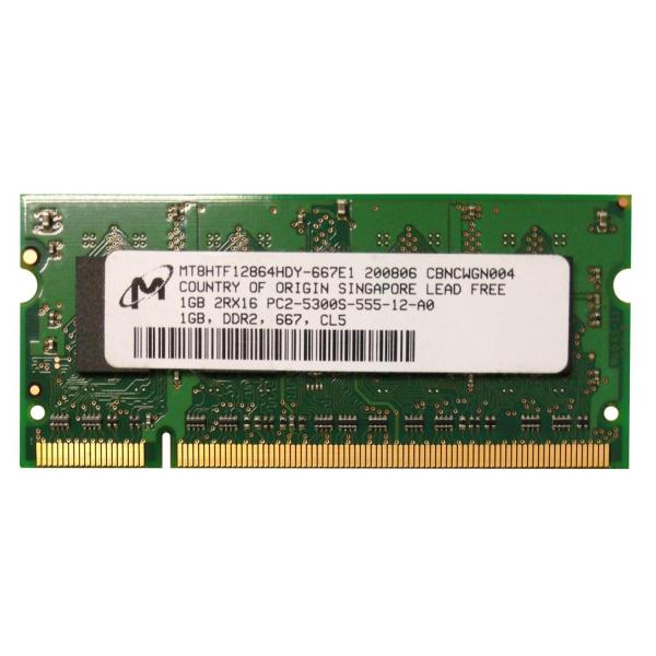 Micron 1GB*1枚 PC2-5300S(DDR2-667) SO-DIMM ノートパソコン用...