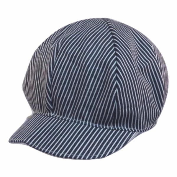 キャスケット　ヒッコリーデニム