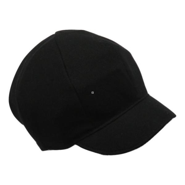 キャスケット　鹿の子ブラック