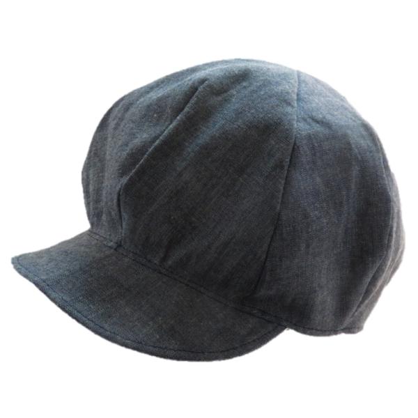 キャスケット　夏デニム