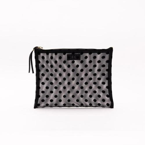 チュール素材の可愛いポーチ TULLE DOT POUCH 日本製