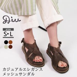 本革 レザーサンダル レザー サンダル レディース 40代 Diu ディウ 122D1601｜factorytocloset