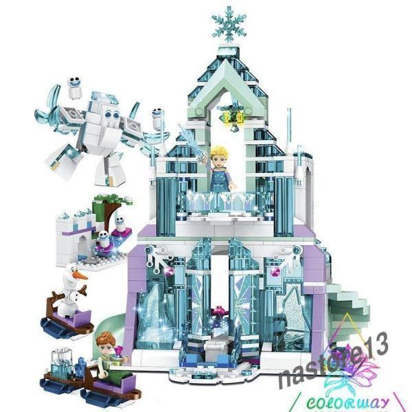 LEGO レゴ互換品 プリンセス アナと雪の女王 アイスキャッスル・ファンタジー ブロック 知育 趣...