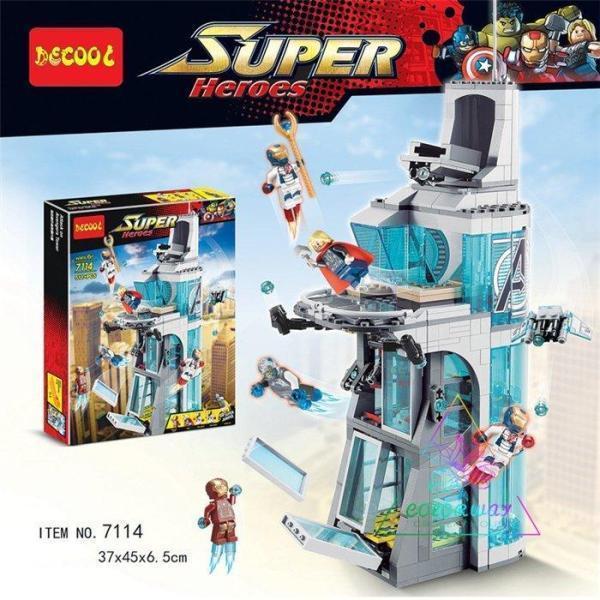 レゴ 互換品 レゴ LEGO ブロック スーパー・ヒーローズ アベンジャーズ タワーの攻撃 ヒーロー...