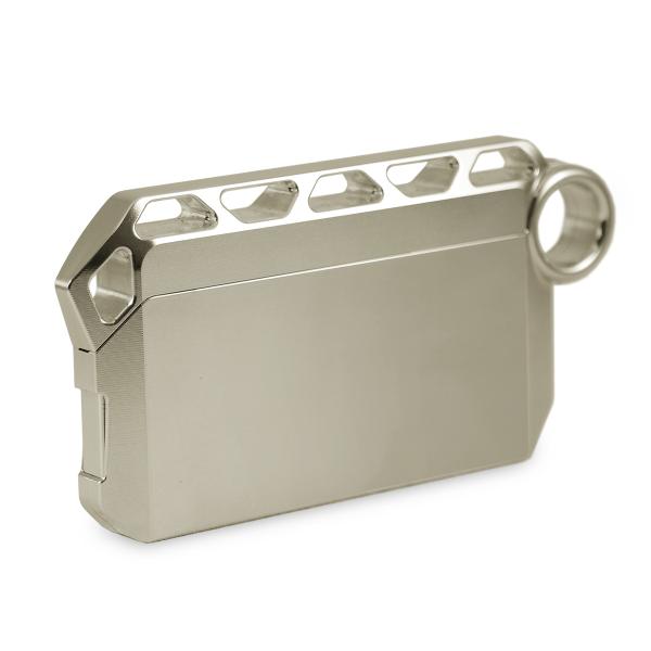 FACTRON  チタニウム（チタン）削り出し高級カードケース 名刺ケース 名刺入れ TRUSS リ...