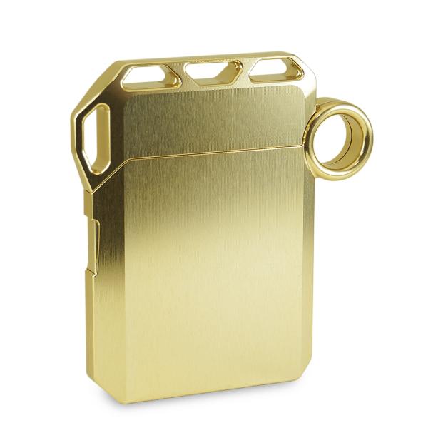 FACTRON ジュラルミン削り出し高級カードケース 名刺ケース 名刺入れ TRUSS-T シャンパ...