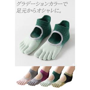 2足セット ヨガ・ピラティス用5本指滑り止め付...の詳細画像1