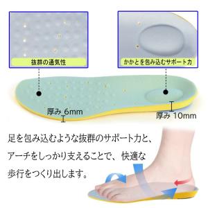 低反発インソール 2足セット アーチサポート ...の詳細画像1