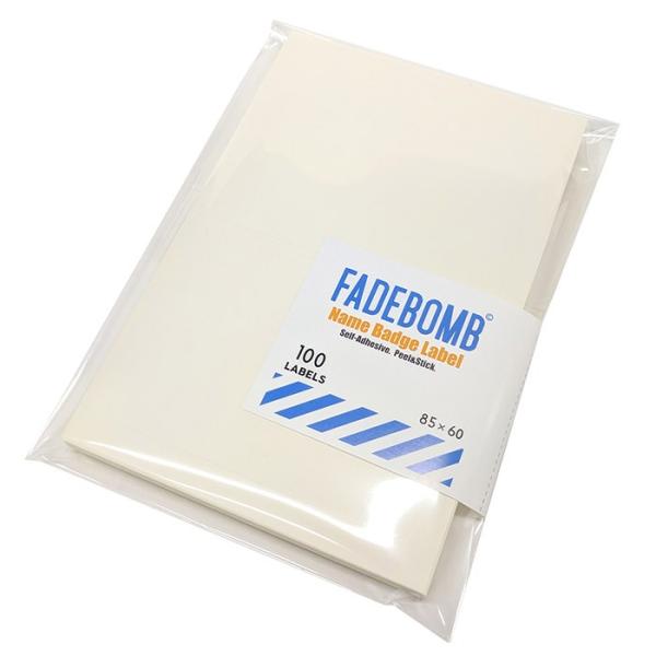 【100枚セット】FADEBOMB Printable Name Badge Label 【Plai...