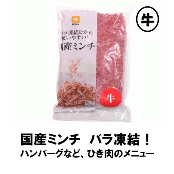 ミンチ 牛 冷凍 国産 牛 ミンチ 300g 使いたい時 さっと使える バラ凍結 ひき肉 パラパラ ...