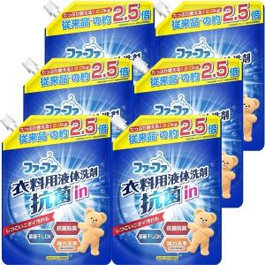 洗剤 ファーファ衣料用液体洗剤抗菌IN 2.0kg×6個