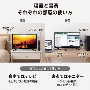 液晶テレビ 19インチ 地デジ HDMI2系統...の詳細画像2