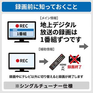 液晶テレビ 19インチ 地デジ HDMI2系統...の詳細画像5