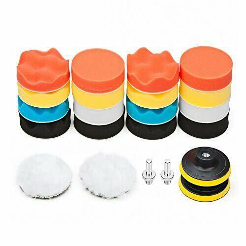 ポリッシャー 車 バフ 22点セット 80mm 床 セット 電気ドリル 小型 インパクトドライバー ...