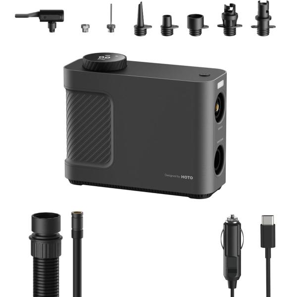 HOTO エアポンプ Master 電動 空気入れ USB充電式 Type-C 軽量 強力 空気抜き...