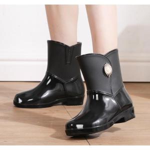 梅雨対策 レインブーツ レインシューズ 完全防...の詳細画像3