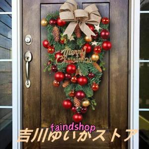 フラワーリース クリスマスリース 花輪 スワッグ...の商品画像