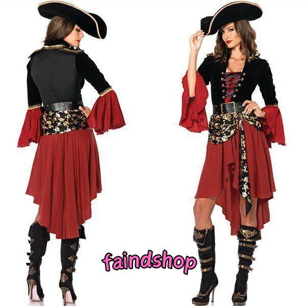 パイレーツ オブ カリビアン 仮装 ハロウィン コスチューム 海賊 ウィッチ 巫女 舞台演出服 コス...