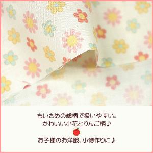 スケア 生地 キルトゲイト 小花とりんご 小花...の詳細画像1