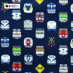 10cm単位の価格 CBポプリン生地 電車 正...の詳細画像4