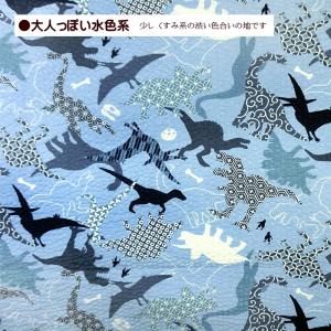10cm単位 リップル 生地 和柄 恐竜 和風...の詳細画像4