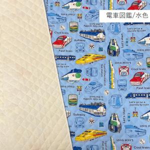キルティング 生地 電車 機関車 新幹線 男の...の詳細画像2