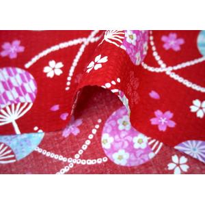 10cm単位 リップル 生地 和風 うちわ 和...の詳細画像1