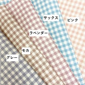 オックス生地 太 ストライプ 無地 くすみカラ...の詳細画像3