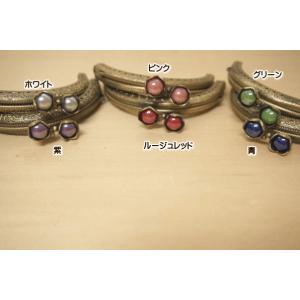 がま口 口金 お花の玉付き 8.5cm ミニサ...の詳細画像1