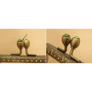 がま口口金 縫いつけタイプ (しずく型・シルバ...の詳細画像3