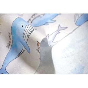 オックス 生地 海の生き物柄 入園 入学 レッ...の詳細画像1