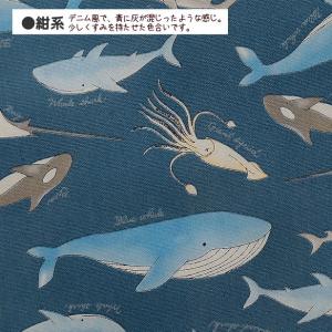 オックス 生地 海の生き物柄 入園 入学 レッ...の詳細画像5